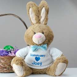 Personalized Somebunny Loves Me Brown Bunny