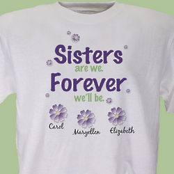 Sisters Forever Personalized T-shirt