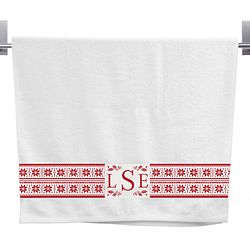 Monogrammed Holiday Hand Towel