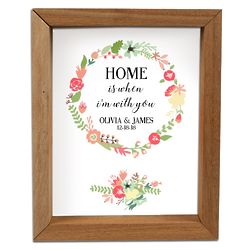 Personalized Home with You Framed Shadow Box