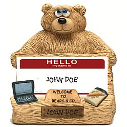 Administrative Professional Teddy Bear Business Card Holder