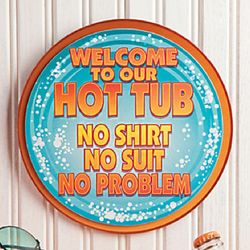 Hot Tub Wall Sign