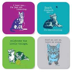 Clever Cat Coasters