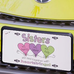 Heart Strings Sisters License Plate