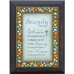 Serenity Prayer in Jeweled Frame