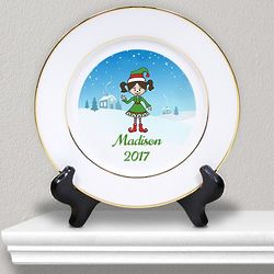 Personalized Holiday Character Kids Plate
