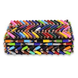Zigzag Rainbows Upcycled Coloring Pencils Box