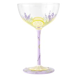 Lavender Lemonade Coupe Glass