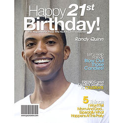 21st Birthday Personalized Magazine Cover