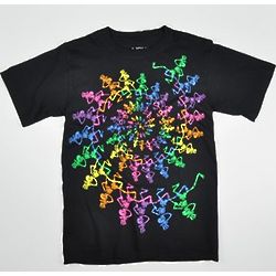 Grateful Dead Spiral Rainbow Dancing Skeletons T-Shirt