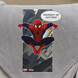 Spiderman Personalized Sweatshirt Blanket