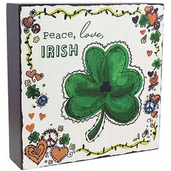 Peace, Love, Irish Plaque
