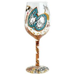 60 is Sassy Wine Glass