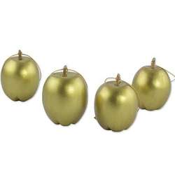 Golden Apples Reclaimed Wood Ornaments