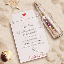 Personalized Endless Love Message in a Bottle