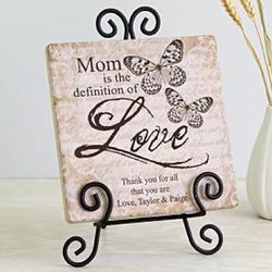 Definition of Love Personalized Tile with Easel