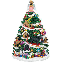 Pug Dogs Christmas Tree Sculpture