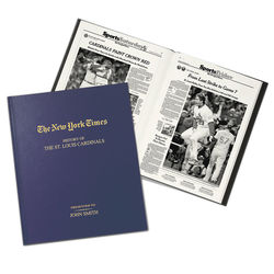 Personalized New York Times Pro Baseball Team Archives Book