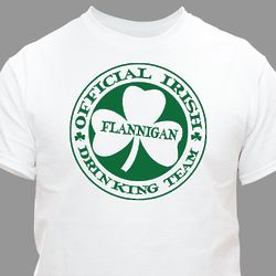 Irish Drinking Team Personalized T-Shirt