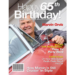 65th Birthday Personalized Magazine Cover