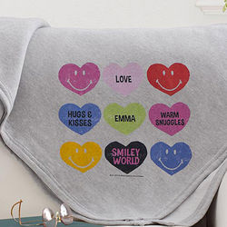 Loving Hearts Personalized Sweatshirt Blanket