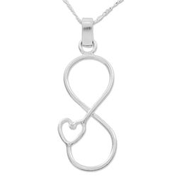 Handcrafted Sterling Silver Infinity Heart Pendant