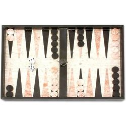 Rustic Marble Backgammon Set