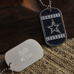 Personalized True Colors NFL Dog Tag