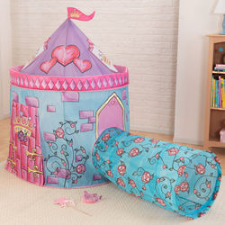 Girl's Castle Tent with Tunnel