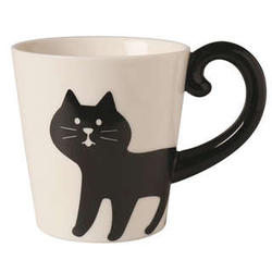 Black Cat Tail Mug