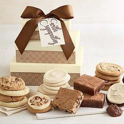 Cookies and Brownies Sympathy Gift Tower