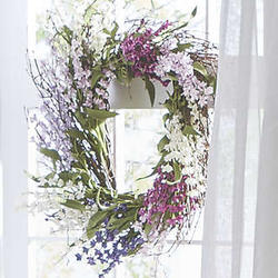 Square Lavender Wreath