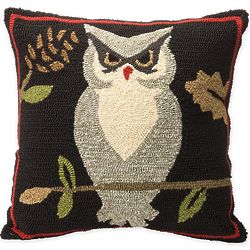 Indoor/Outdoor Owl Throw Pillow