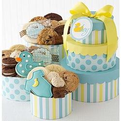 Welcome Baby Boy Cookie Gift Tower