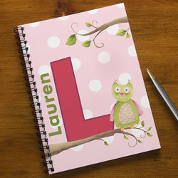 Owl About You Personalized Large Notebooks