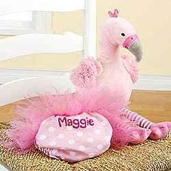 Personalized Fancy Pants Plush Flamingo and Bloomer for Baby