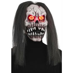Creepy Skull Light-Up Mask Costume