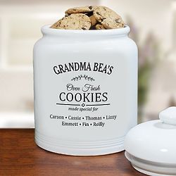 Personalized Oven Fresh Treats Cookie Jar