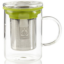 Remi Glass Tea Mug with Stainless Steel Infuser