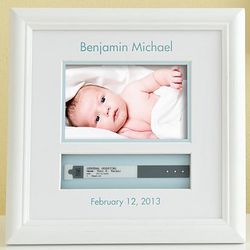 Personalized Baby's ID Bracelet Picture Frame
