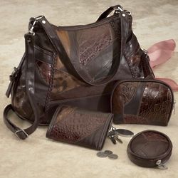 Leather Handbag Set