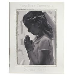 Personalized First Communion Timeless Beaded Frame