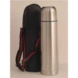 Stainless Steel Engraved Thermos with Pouch