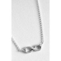 Silver Infinite Love Infinity Symbol Necklace