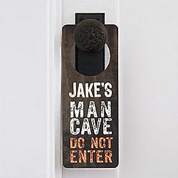 Man Cave Personalized Door Hanger
