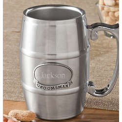 Personalized Tankard with Pewter Medallion