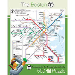 Boston MBTA Routes Map Puzzle