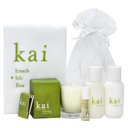 Kai Perfume, Body Lotion, Body Wash, and Candle Gift Bag
