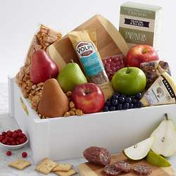 Meat, Cheese, and Snacks Gift Crate