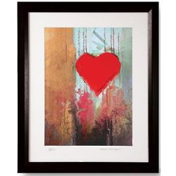 Personalized Heart Strings Framed Print